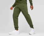 Puma Men's Essentials Logo Fleece Trackpants / Tracksuit Pants - Myrtle