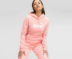 Puma Women's Essentials Logo Hoodie - Peach Smoothie