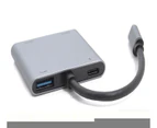Oxhorn 4-in-1 USB-C to 2x HDMI 1xUSB3.0 1xUSB-C Charging Port 100W Power Delivery Support 4K@30Hz Displays