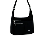 Pierre Cardin 30cm Anti-Theft Crossbody Bag Shoulder/Outdoor Travel Sling Black