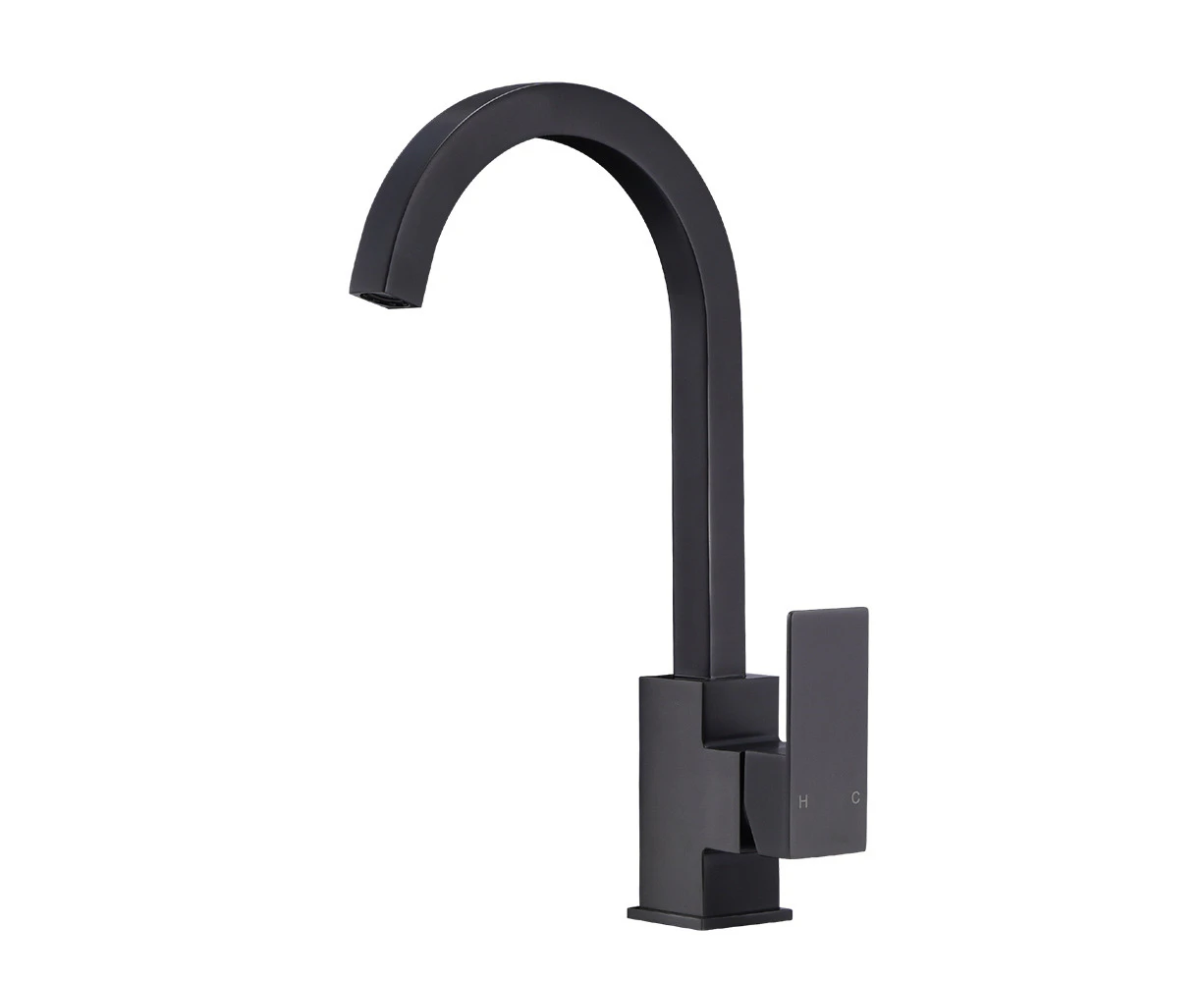 Simplus Brass Kitchen Mixer Tap Sink Faucet Taps Spout Laundry Swivel WELS Grey