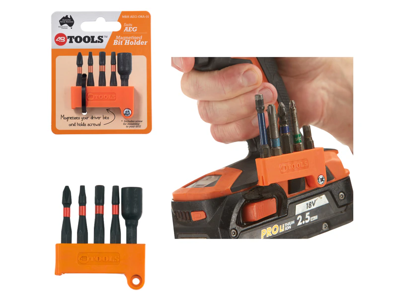 Ridgid Magnetic screwdriver Bit Holder drill mounts Orange from 48 Tools