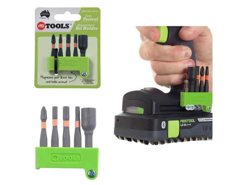Festool Magnetic screwdriver Bit Holder drill mounts Green from 48 Tools