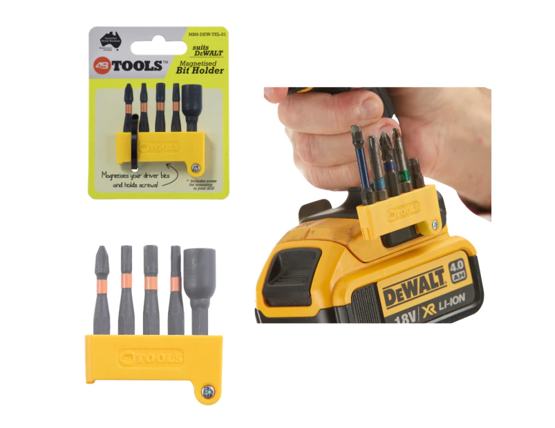 DeWalt Magnetic screwdriver Bit Holder drill mounts YELLOW from 48 Tools