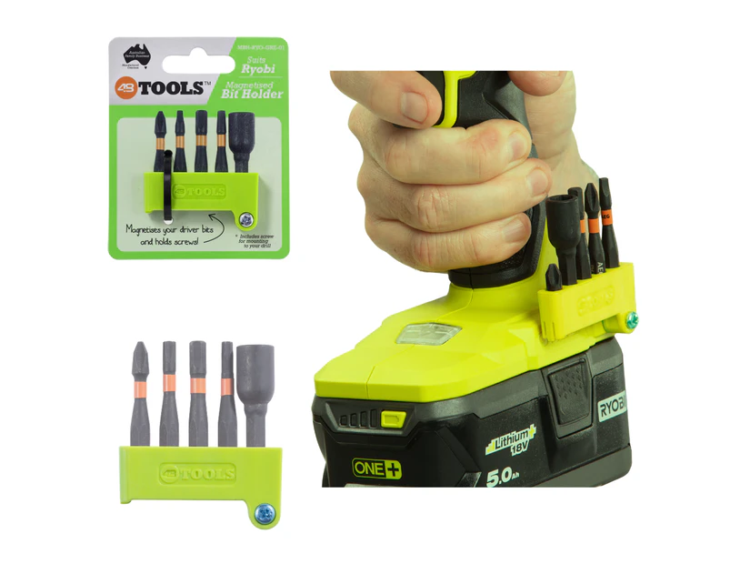 Ryobi Magnetic screwdriver Bit Holder drill mounts Green from 48 Tools