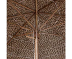 vidaXL Bamboo Parasol with Banana Leaf Roof 210 cm