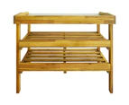 vidaXL Potting Bench with 2 Shelves Solid Acacia Wood and Zinc