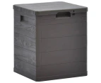 vidaXL Garden Storage Box 90 L Brown