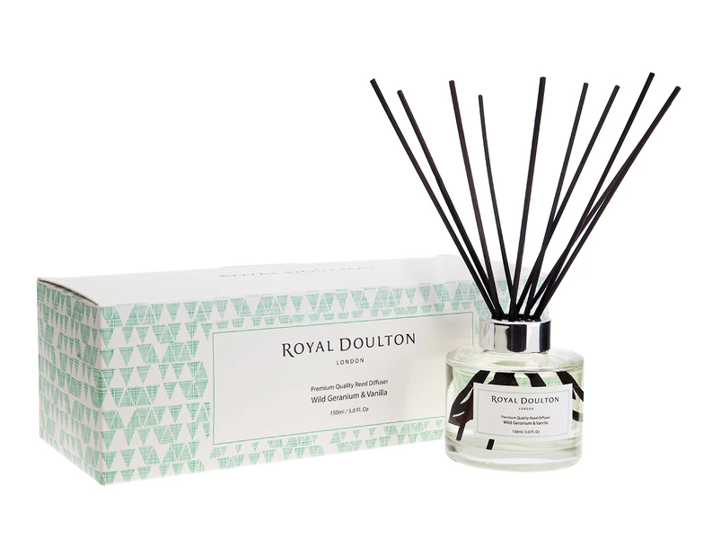 Royal Doulton Wild Geranium & Vanilla Premium Quality Reed Diffuser 150mL