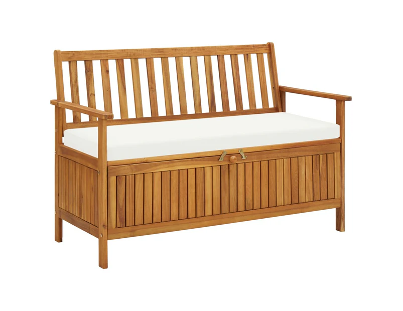 vidaXL Garden Storage Bench Solid Acacia Wood 120x63x84 cm