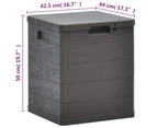 vidaXL Garden Storage Box 90 L Brown