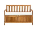 vidaXL Garden Storage Bench Solid Acacia Wood 120x63x84 cm