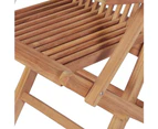 vidaXL 5 Piece Garden Dining Set Solid Teak Wood