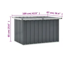 vidaXL Garden Storage Box Grey 109x67x65 cm