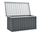 vidaXL Garden Storage Box Grey 129x67x65 cm