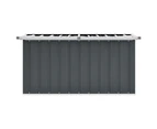 vidaXL Garden Storage Box Grey 129x67x65 cm