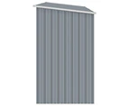 vidaXL Garden Firewood Shed Grey 245x98x159 cm Galvanised Steel