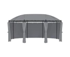 vidaXL Gazebo with Curtains 520x349x255 cm Anthracite