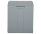 vidaXL Garden Storage Box 90L Grey PP Rattan