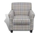 vidaXL Sofa Chair with Cushion Cream Fabric