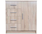 Sideboard Engineered Wood 79x35x88 cm Oak