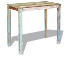 vidaXL Bar Table Solid Reclaimed Wood 115x60x107 cm