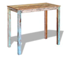 vidaXL Bar Table Solid Reclaimed Wood 115x60x107 cm