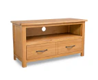 TV Cabinet 90x35x48 cm Solid Oak Wood