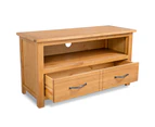 TV Cabinet 90x35x48 cm Solid Oak Wood