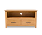 TV Cabinet 90x35x48 cm Solid Oak Wood