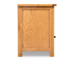 TV Cabinet 90x35x48 cm Solid Oak Wood