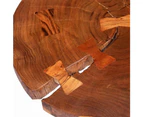 vidaXL Log Coffee Table Solid Acacia Wood (55-60)x40 cm