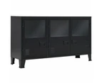 Sideboard Metal Industrial Style 120x35x70 cm Black