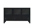 Sideboard Metal Industrial Style 120x35x70 cm Black