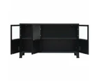 Sideboard Metal Industrial Style 120x35x70 cm Black