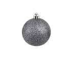 vidaXL 100 Piece Christmas Ball Set 3/4/6 cm White/Grey