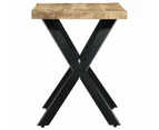 Dining Table 120x60x75 cm Solid Rough Mango Wood