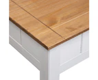 vidaXL Coffee Table White 100x60x45 cm Solid Pine Wood Panama Range