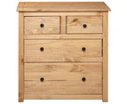 Sideboard 80x40x83 cm Pinewood Panama Range