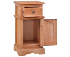 vidaXL Bedside Cabinet Solid Mahogany Wood