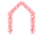 Christmas Garland with LED Lights 20 m Pink