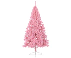 Artificial Half Christmas Tree with Stand Pink 240 cm PVC