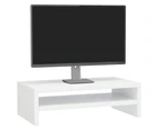 vidaXL Monitor Stand High Gloss White 42x24x13 cm Engineered Wood