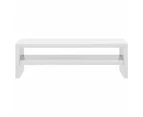 vidaXL Monitor Stand High Gloss White 42x24x13 cm Engineered Wood