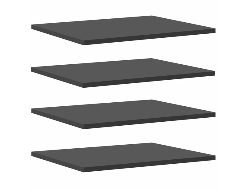 vidaXL Bookshelf Boards 4 pcs Grey 40x50x1.5 cm Engineered Wood