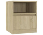 vidaXL Bed Cabinets 2 pcs Sonoma Oak 40x40x50 cm Engineered Wood