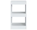 vidaXL Book Cabinet/Room Divider High Gloss White 40x30x72 cm