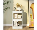 vidaXL Book Cabinet/Room Divider High Gloss White 40x30x72 cm