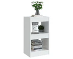 vidaXL Book Cabinet/Room Divider High Gloss White 40x30x72 cm