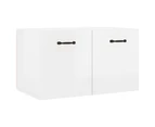 vidaXL Wall Cabinet High Gloss White 60x 36.5x35 cm Engineered Wood